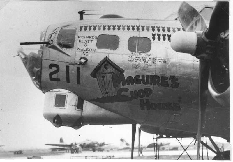 43-39211 / Maguire’s Chop House | B-17 Bomber Flying Fortress – The ...