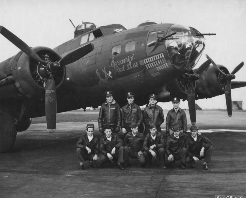 42-30340 / Dry Run aka Screamin' Red Ass  B-17 Bomber Flying Fortress – The  Queen Of The Skies